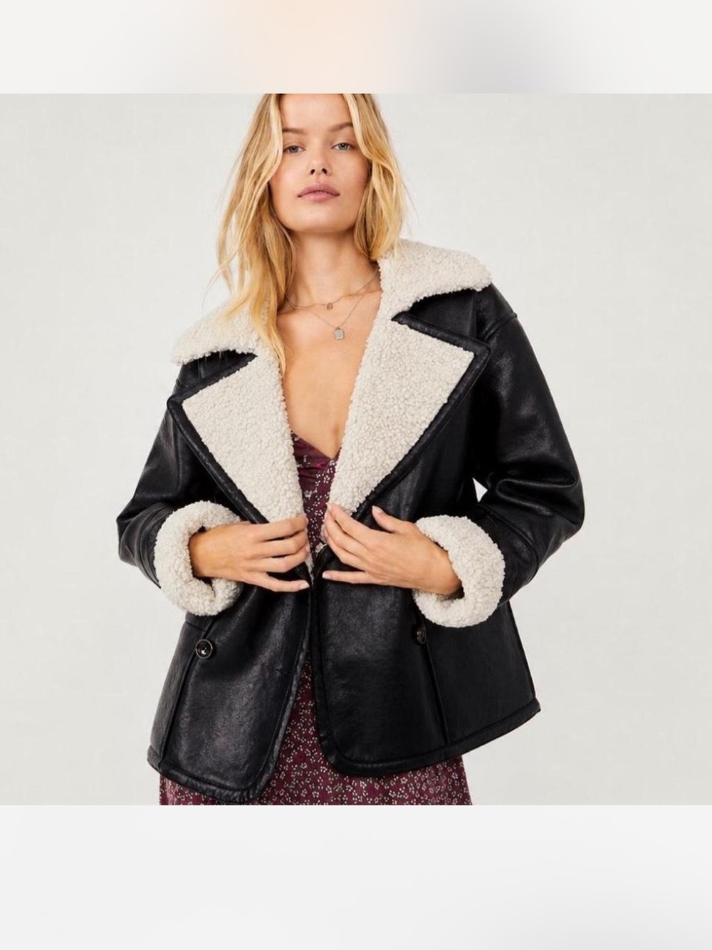 Free People Kaja Vegan Bonded Coat